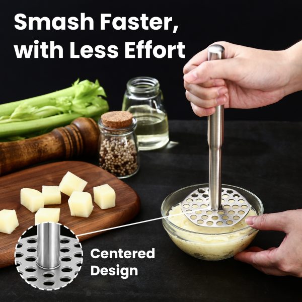 Aihomo Potato Masher 316L Stainless Steel