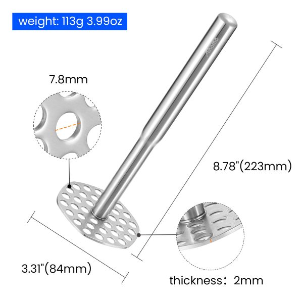 Aihomo Potato Masher 316L Stainless Steel