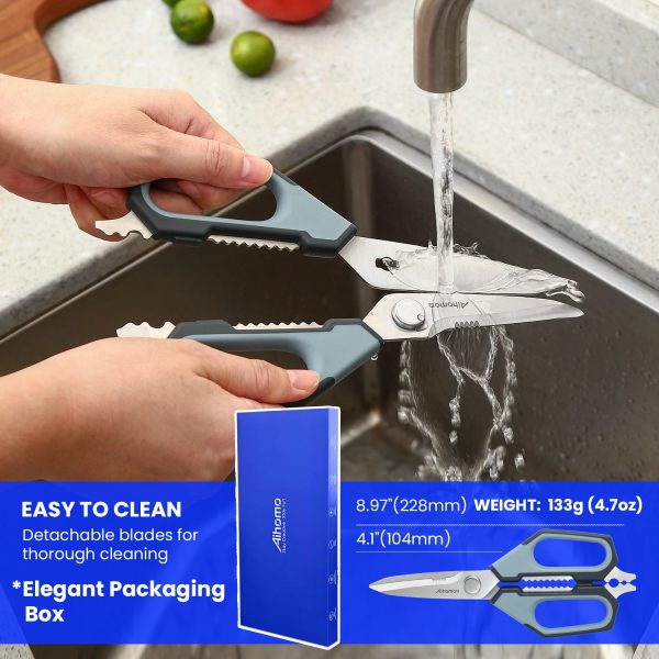 Aihomo All Purpose Kitchen Scissors with Herb Stripper