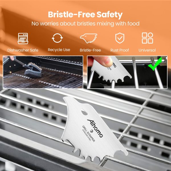 Aihomo Eagle Grill Scraper Stocking Stuffers, Bristle-Free BBQ Scraper