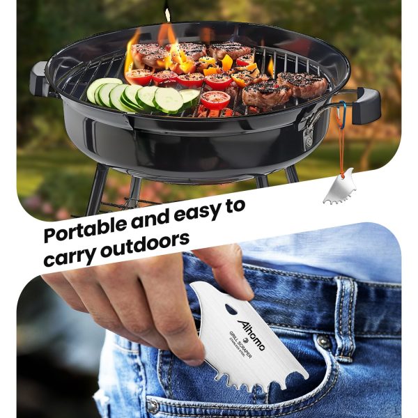 Aihomo Eagle Grill Scraper Stocking Stuffers, Bristle-Free BBQ Scraper