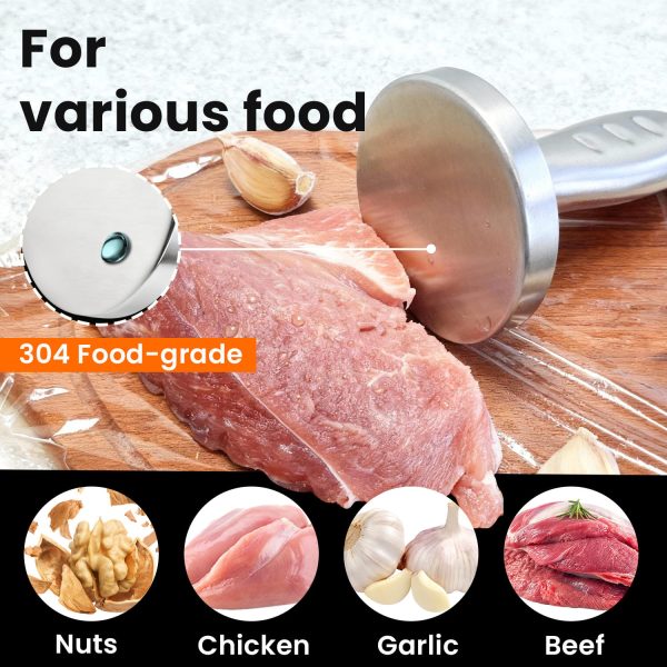 meat pounder flattener Aihomo 304 Stainless Steel Meat Pounder Tenderizer Tool