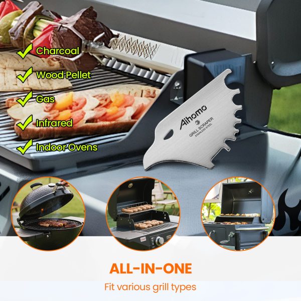 Aihomo Eagle Grill Scraper Stocking Stuffers, Bristle-Free BBQ Scraper