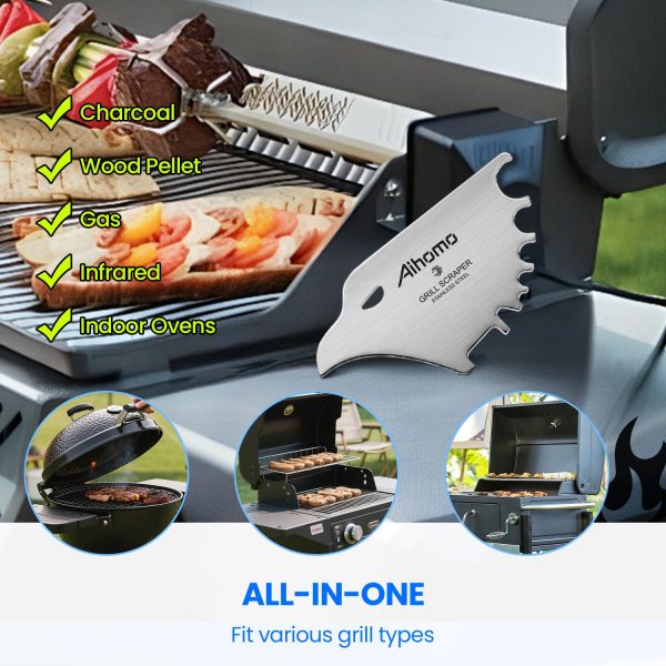 Aihomo Eagle Grill Scraper Stocking Stuffers, Bristle-Free BBQ Scraper
