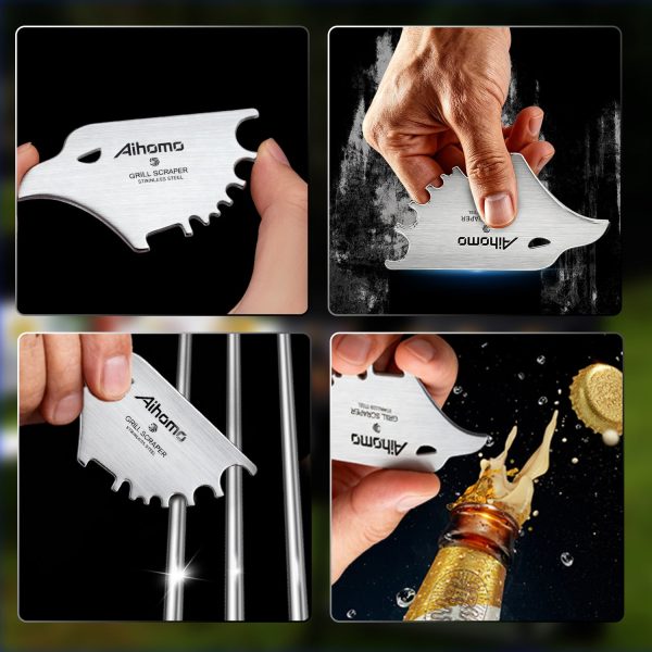 Aihomo Eagle Grill Scraper Stocking Stuffers, Bristle-Free BBQ Scraper