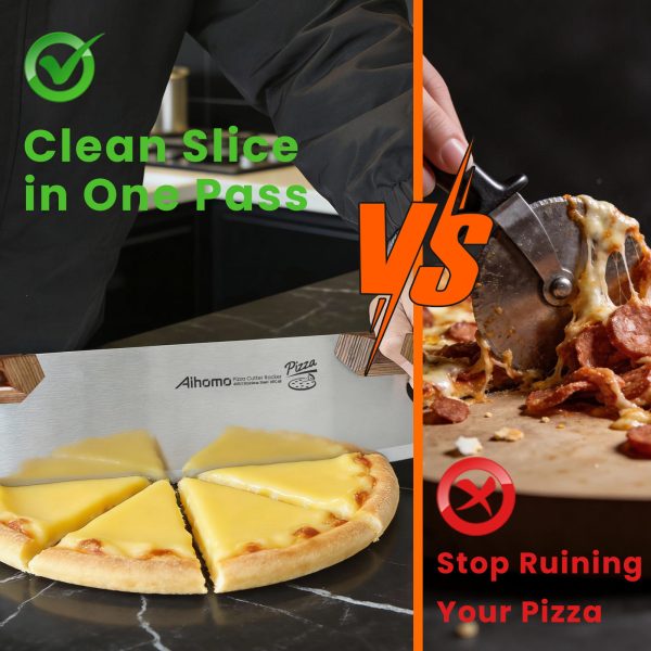 Aihomo Professional Pizza Cutter Rocker,