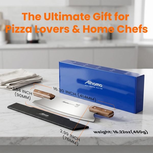 Aihomo Professional Pizza Cutter Rocker,