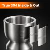Aihomo 304 Stainless Steel Mortar and Pestle Set