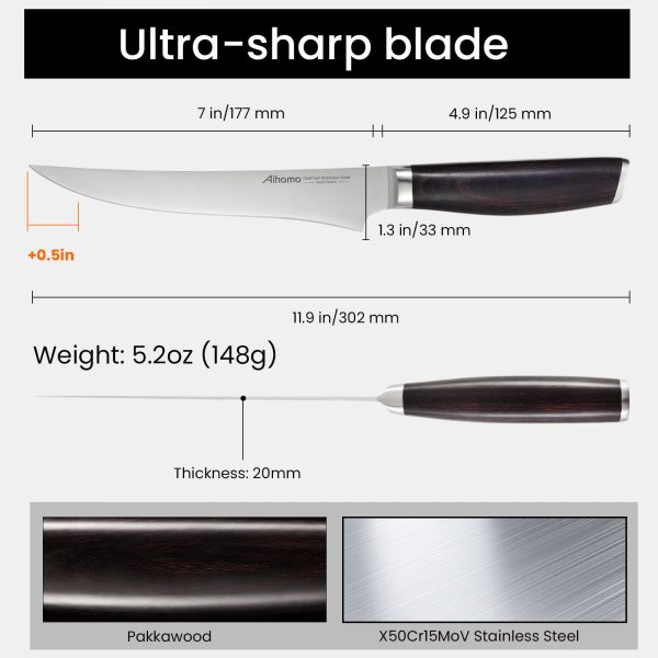 6.5 Inch Boning Knife Fillet Knife
