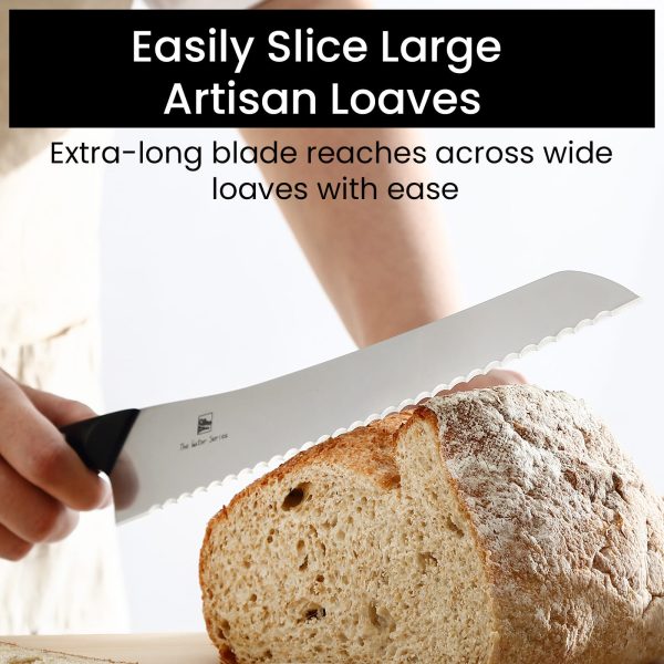 10 Inch Offset Bread Knife German Stainless Steel