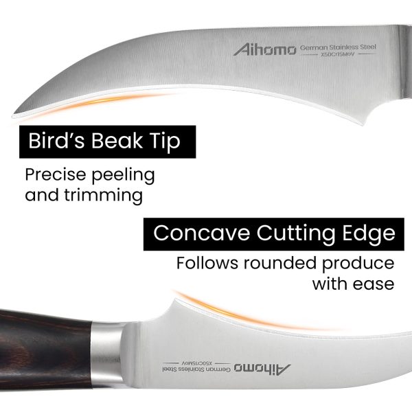 3.5 Inch Bird Beak Paring Knife