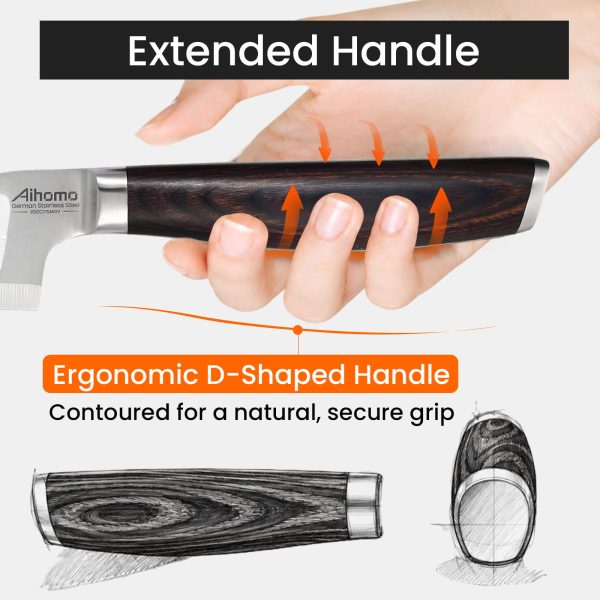 5.5 Inch Offset Cheese Knife Wide Serrated Edge