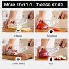 5.5 Inch Offset Cheese Knife Wide Serrated Edge