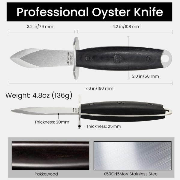 Aihomo Oyster Shucking Knife Shucker Opener